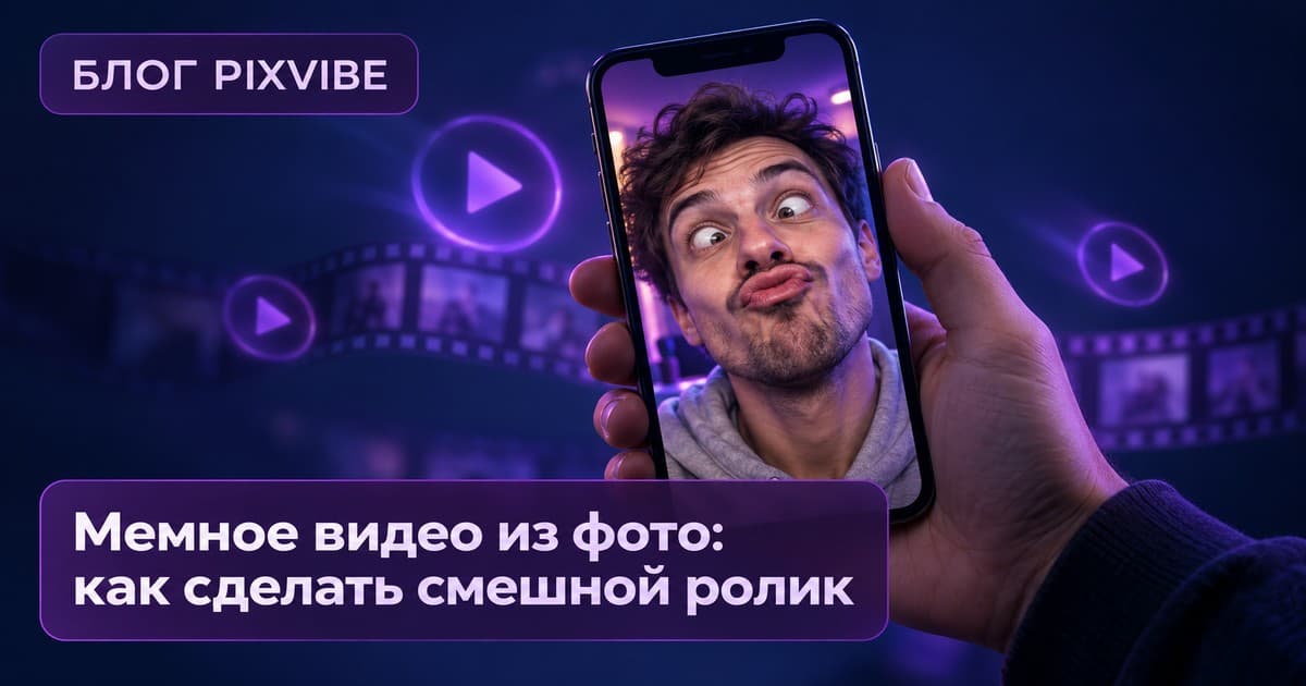 Мемное видео из фото: как сделать смешной ролик без навыков монтажа