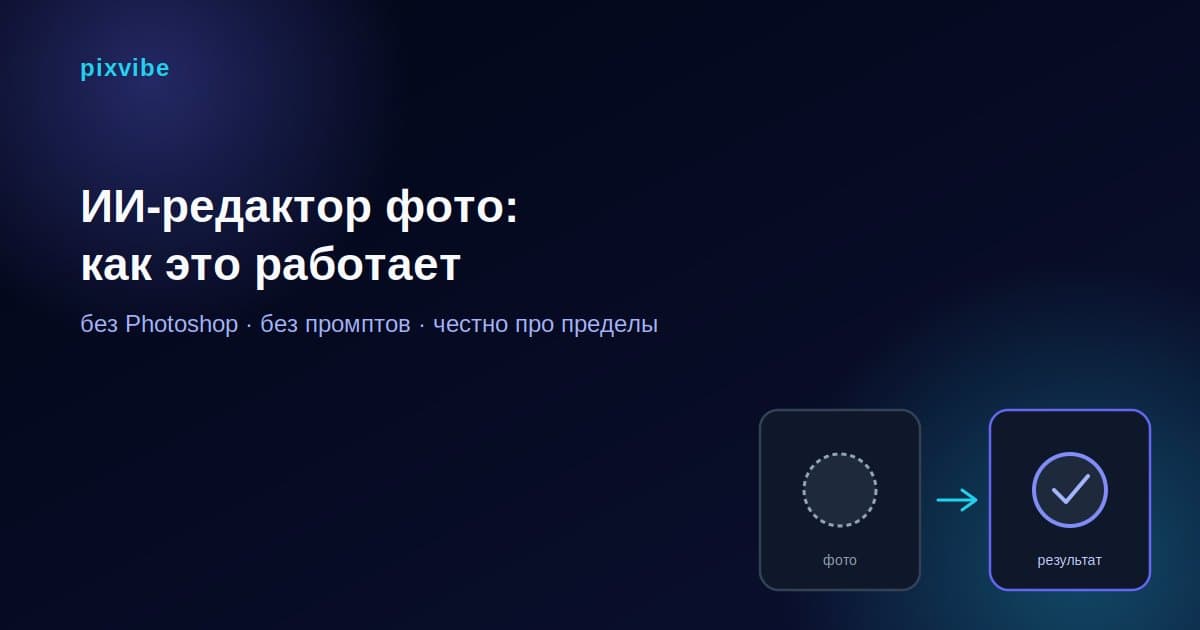 ИИ-редактор фото: как обработать снимок нейросетью и что технология умеет на самом деле