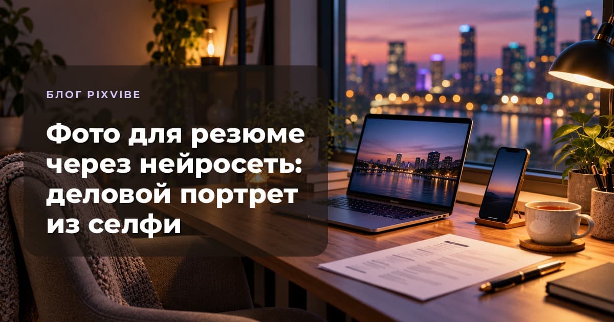 Фото для резюме через нейросеть в 2026 году: деловой портрет из селфи, структура описания и случаи, где ИИ-фото не подходит